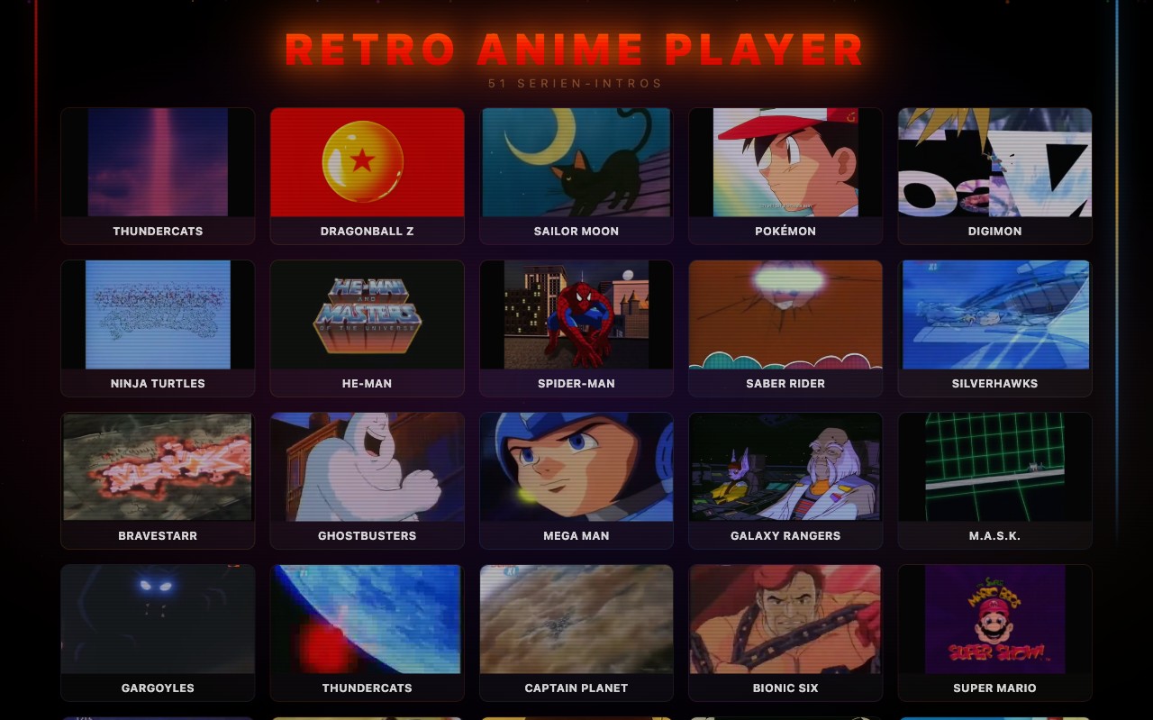Retro Anime Player